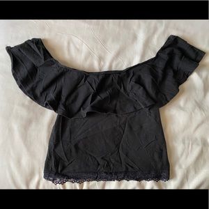 Off the shoulder crop top